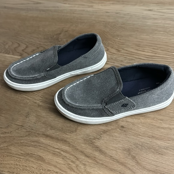 Kids Sperry Grey Loafer 11 - Picture 2 of 6